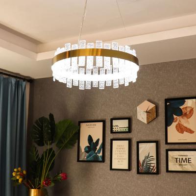 China Kitchen Living Room k5 Modern Stainless Steel Chandelier Light Modern Luxury Led Crystal for sale