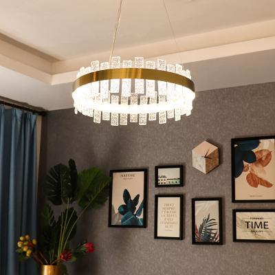 China Nordic Contemporary Modern Luxury Decorative Living Room LED Crystal Chandeliers for sale