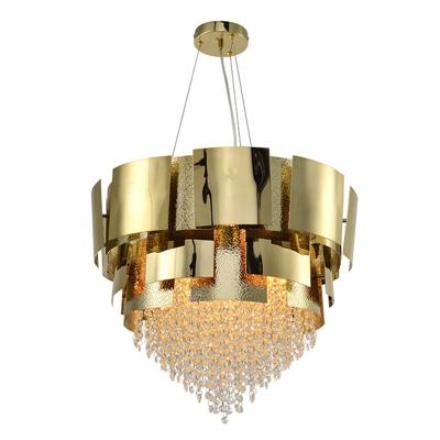 China Residential Modern Luxury Crystal Chandeliers Lamp Pendant Lights Led Dining Room for sale