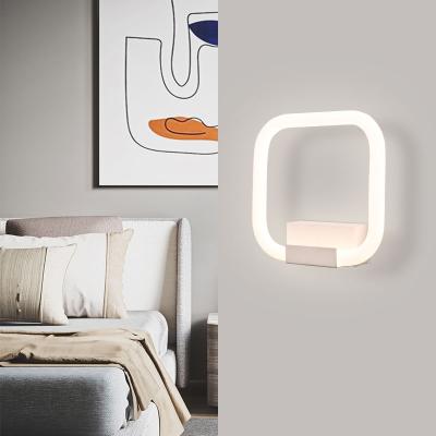 China Lighting works hotel modern minimalist bedrrom decorative indoor LED wall light sconce for sale