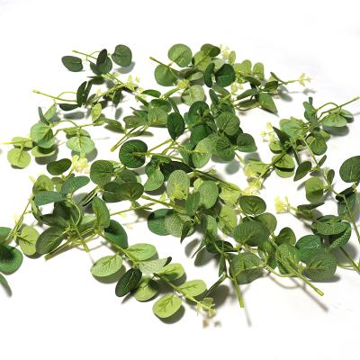 China Modern Custom Artificial Eucalyptus Leaf Party Decoration Artificial Leaf Plant Accessories for sale