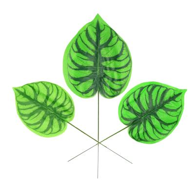 China Modern The Last Branch Leaf Artificial Plant Office Wall Decoration Single Leaf for sale