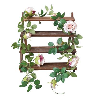 China Home Decoration/Holiday/Valentine's Day/Wedding Background/Vintage Wall Rose Vine Flower Plant Rattan Office Wall Flower Decoration for sale