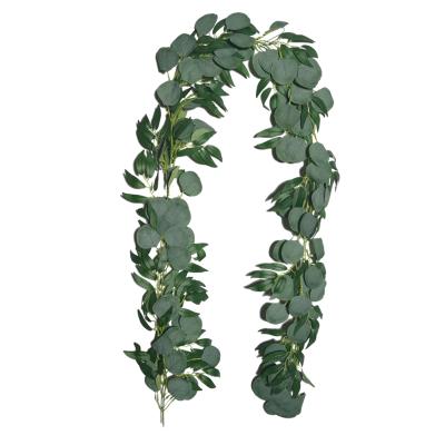 China Factory/Europe artificial/simplicity eucalyptus vine leaf wedding decoration artificial willow wall hanging artificial rattan for sale