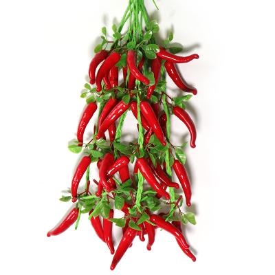 China Modern Artificial Moss Fruit Pepper Garden Decoration Simulation Fruits and Vegetables for sale