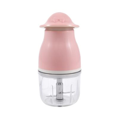 China Glass cup Mini capacity 0.3L easy operation food processor easy-wash stainless steel blade prevented slip pad food chopper for sale