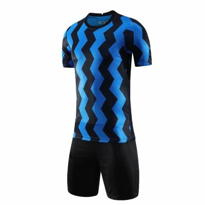 China Sets Customized High Quality Sports Uniform 100% Polyester Training Club Soccer Jersey Plus Size Casual Football Uniform for sale