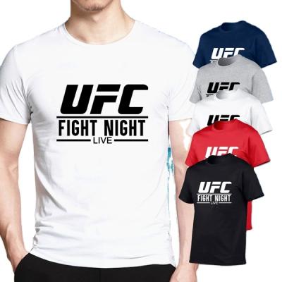 China UFC Anti-Wrinkle Direct Selling Custom Summer Plus Size Loose Casual Sports Short Sleeve Men's T-Shirt S-5XL for sale