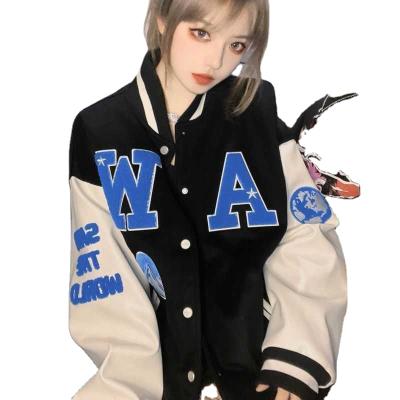 China 2021 Autumn New American Baseball Jacket Uniform Women's Loose CIA Ice Cube Jacket Couples Jacket Anti-wrinkle for sale