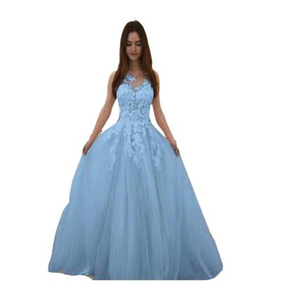 China Anti-Static Quinceanera Ball Gown Dresses Tulle Long Prom Party Dresses Sweet 16 Formal Dress for sale