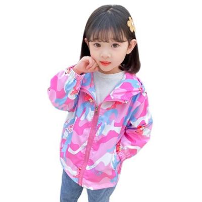 China Girls Hooded Jacket 100% Cotton Children's Jackets Big Children's Jackets New Children's Clothing Autumn Fall 2021 for sale