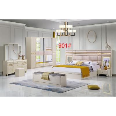 China 2021 Hot Sale Bed Headboard 901# 2021 Luxury Bedroom Furniture Lighted MDF Bedroom for sale