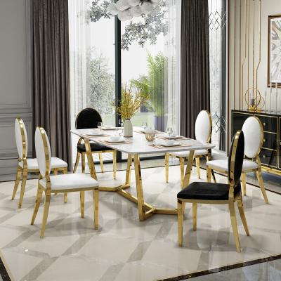 China Modern T01-LH#morden modern dining table set dining table set dining table set for sale