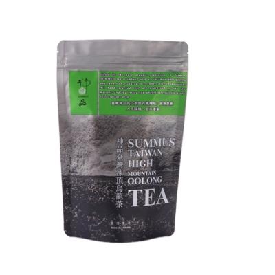 China Food Fashion Zipper Top Custom Biodegradable Vacuum Tea Bag Packaging Aluminum Foil Bag for sale