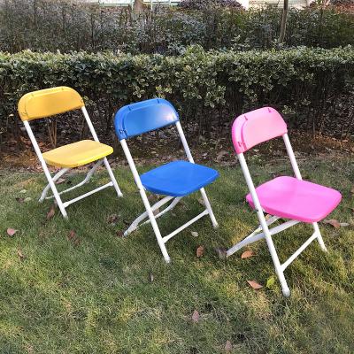 China Modern Children's Small Folding Chair Plastic Beach Foldable Chair For Party for sale