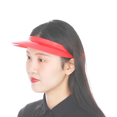 China Cheap And Useful COMMON Promotional Plastic Sun Visor Hat For Summer for sale