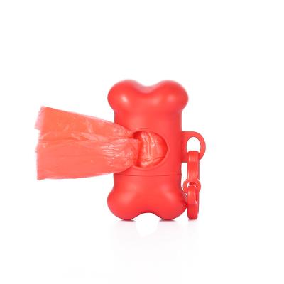 China Red Easy Stocked To Carry Dog Poop Bag Dispenser For Outdoor for sale