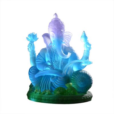 China China Santivaldor Crystal Buddha Unique Buddhist Decoration Hindu Blue for sale