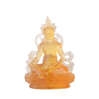 China Yellow Amber Buddhist Casting Handwork China Jambhala Articles for sale