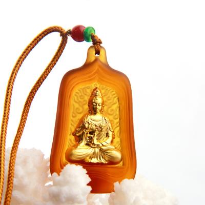 China China High Quality Cheap Personalized Pendants Religion Hanging Kuanyin Bodhisattva Accept Logo Carving for sale