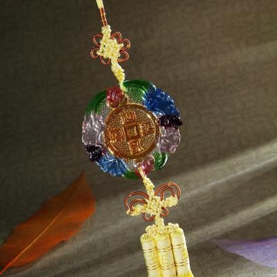 China India Novelty Bling Crystal Traditional Powerful Magic Protection Decorative Hanging Talisman for sale