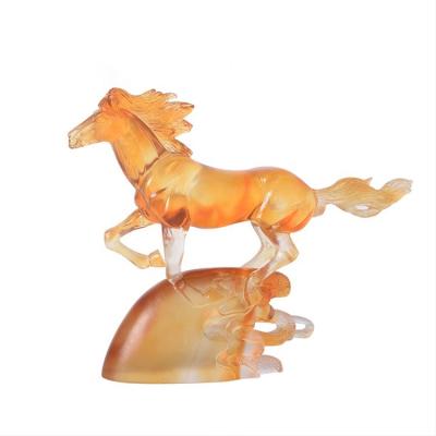 China Rustic Zodiac Crystal Horse Decorations Animal Figurine from SJLIULI for sale