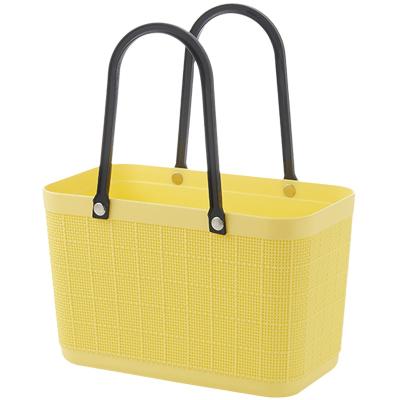 China New Picnic Storage Basket High Value Flower Portable Outdoor Basket Supermarket Sustainable Amazon Storage Shopping Basket With Handle for sale