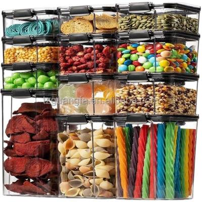 China Keeping Fresh Plastic Hot Rectangle Organizer Kitchen Freshness Preservation Vendor Airtight Food Storage Container for sale