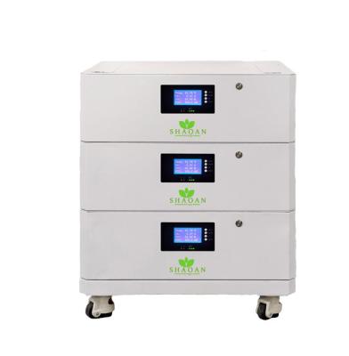 China Removable 48V Lithium Battery Home Solar System SHAOAN 5kw 10kw Solar Power Storage 200Ah Lifepo4 for sale