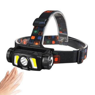 China Magnetic Led Motion Sensor Light COB Head Lighting / Headlamp 2022 New Products Camping For Running for sale