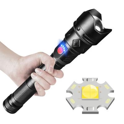 China Super Bright Water Resistant Zoomable LED Flashlight Tactical Flashlights Rechargeable Emergency Flashlights For Camping Hiking Emergency for sale