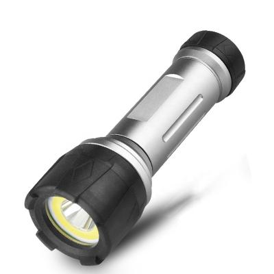 China Cheap Powerful Waterproof Flashlight LED Button Torch Light Portable Camping Lamp Flashlight Emergency for sale