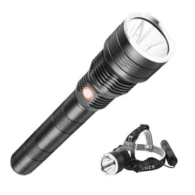 China Handheld Emergency LED Flashlight Zoom USB Rechargeable Powerful 18650 Torch Light for sale