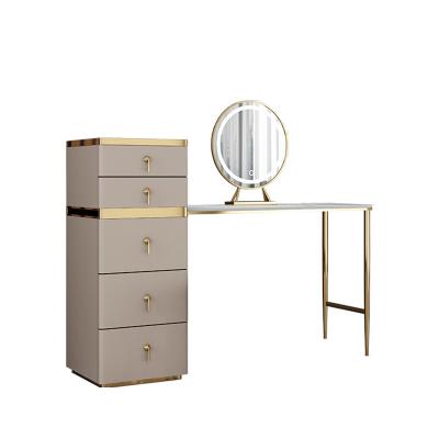 China (Other)Bedroom Furniture Series Modern Design Light Apartment Bedroom Storage Cabinet Adjustable Luxury High End Box Built In Dresser Set Small for sale