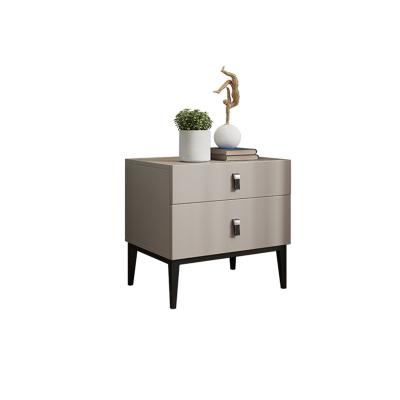 China Bedroom Furniture Series Modern Design Solid Wood Nightstand Modern Simple Style Nightstand for sale