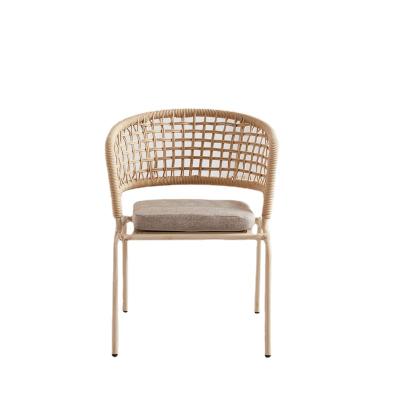 China Modern Outdoor Nordic Style Series Simple Multicolor Aluminum Alloy Rattan Occasional Luxury Woven Chair for sale