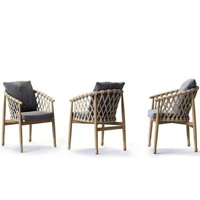 China Furniture Series Modern Design Solid Wood Rattan Outdoor High Quality Simple Occasional Luxury Woven Chair for sale