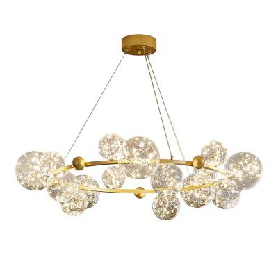 China Modern Luxury Lighting Series-Modern Indoor Lighting Gypsophila Room Ring Chandelier Indoor Living Series for sale