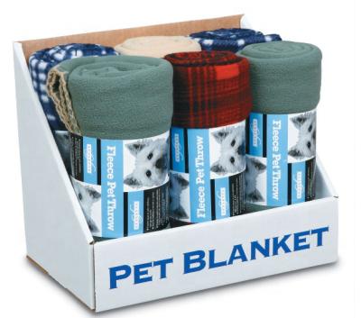 China World's Best Anti-pilling Cozy-Soft Micro Printed Fleece Fleece Travel Pet Blanket With Box for sale