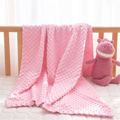 China 100% Polyester Anti-Static Fleece Blanket Super Soft Custom Size Sleep Flannel Fleece Baby Blanket for sale