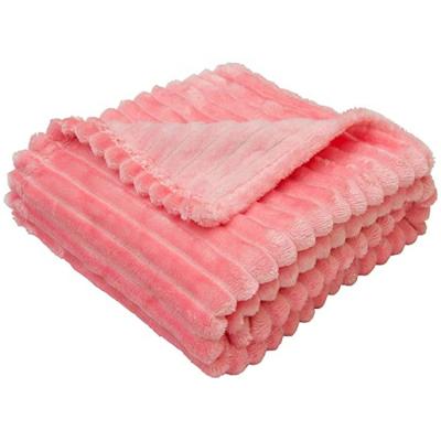 China Super Soft 100% Polyester Baby Blanket Anti-Static Coral Fleece Custom Size Dyed Color Flannel Fleece Baby Blanket Sleep for sale