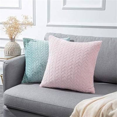 China Hot Selling Anti Dust Mite Super Soft For Living Room Bedroom Decorative Flannel Pillows Cushion for sale