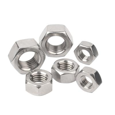 China Heavy Industry Manufacturers Head Sale 304 Stainless Steel Hex Hex Nut For Industry / Building for sale