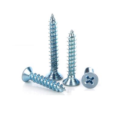 China Pan High Strength Stainless Steel Cross Countersunk Tapping Screws GB846 304 316 Head 316 Stainless Self Tapping Screw for sale