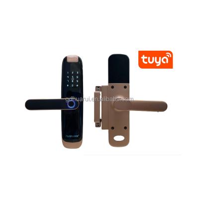 China Tuya 250 huaruilock TTlock Smart Electronic Biometric Fingerprint Door Smart lntegrated Keyless Digital Lock for sale