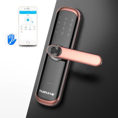 China 300 Huaruilock Digital Cheap Electronic Door Lock Smart Door Lock WiFi App for Airbnb and Apartment for sale