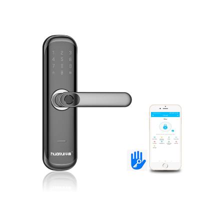 China 300 Huarui lock OEM hotel cerradura biometric fingerprint lock Tuya TT wifi door lock electronic deadbolt smart door app lock for sale