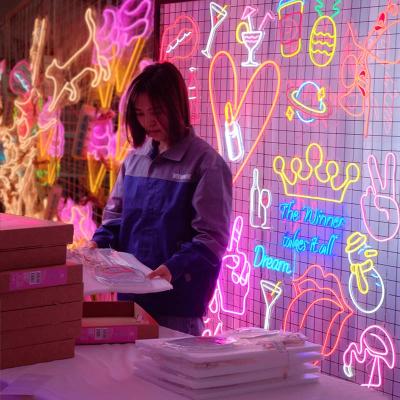 China Sports Stadiums China WOWORK Factory RGB Custom Acrylic Led Neon Strip Light Flexible Wedding Decorative Neon Sign Letter Store Logo for sale