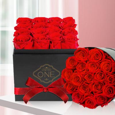 China Romantic Gorgeous Long Life Eternal Stabilized Touch Rose UO Preserved Fast Shipping Flower Head Real Forever Bud Preserved Rose In Box for sale