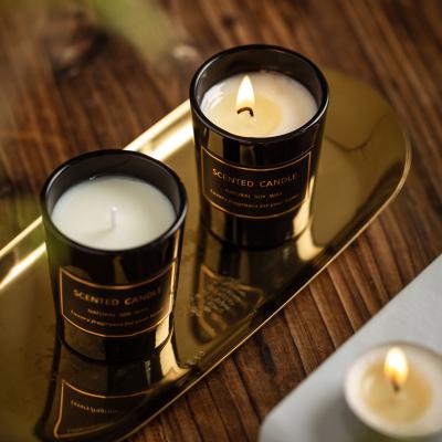 China UO Wedding Decoration Aromatherapy Wedding Birthday Home Decor Luxury Glass Jar Luxury Scented Candle for sale